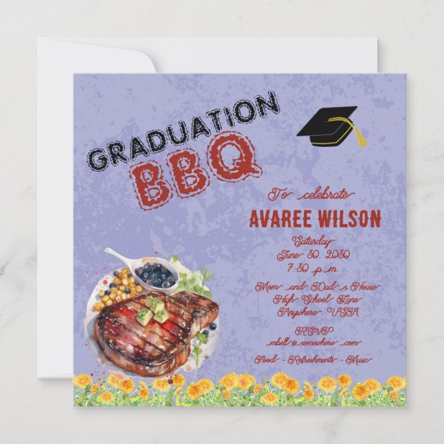 Inbjudan till Studenten BBQ (Framsida)