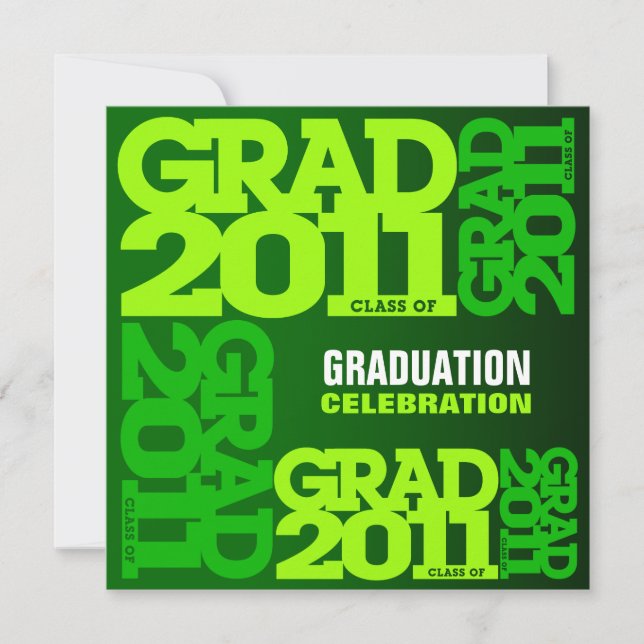 Inbjudan till Studenten Firate 2011 Go Green (Framsida)