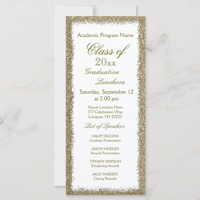 Inbjudan till Studenten Luncheon (Framsida)