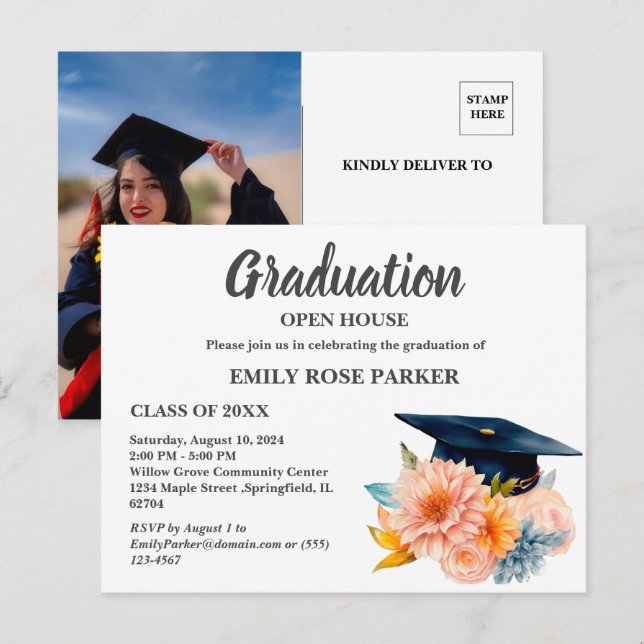 Inbjudan till Studenten Open House (Fram/baksida)