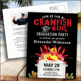 Inbjudan till studenten Photo Kräftor Boil Party (