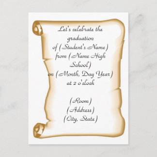 Inbjudan till studentfest