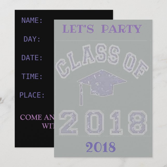 INBJUDAN TILL STUDENTFEST (Fram/baksida)