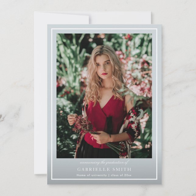 Inbjudan till studentfest av guld-strippel (Baksida)