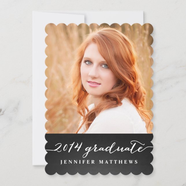 Inbjudan till Studentfest av kalkboard (Framsida)