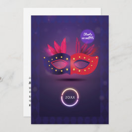 Inbjudan till Studentfest av Neo Masqueramask