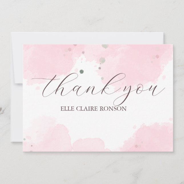 Inbjudan till Studentfest av rosa Elegance (Framsida)