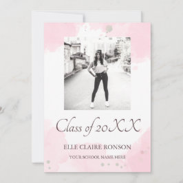 Inbjudan till Studentfest av rosa Elegance