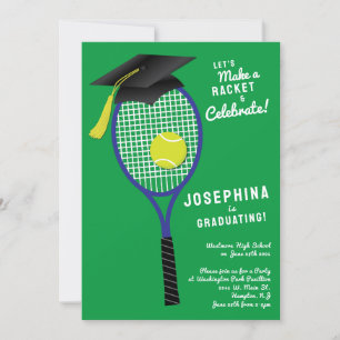 Inbjudan till Studentfest av tennis Racket