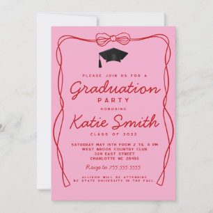 Inbjudan till studentfest, Doodles BowGraduation