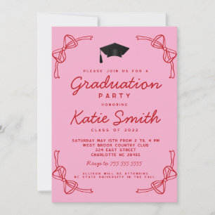 Inbjudan till studentfest, Doodles BowGraduation