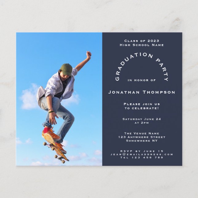 Inbjudan till Studentfest för budgetfotoflottan 20 (Framsida)