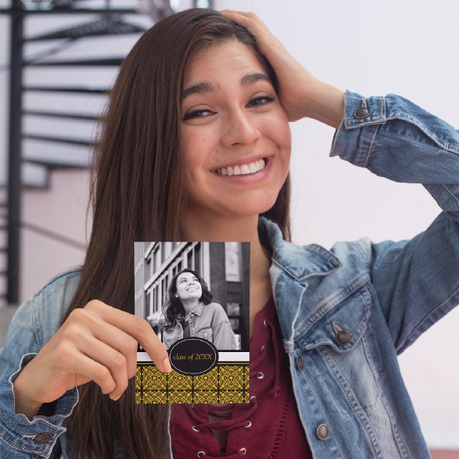 Inbjudan till studentfest [Guld] (Skapare uppladdad)