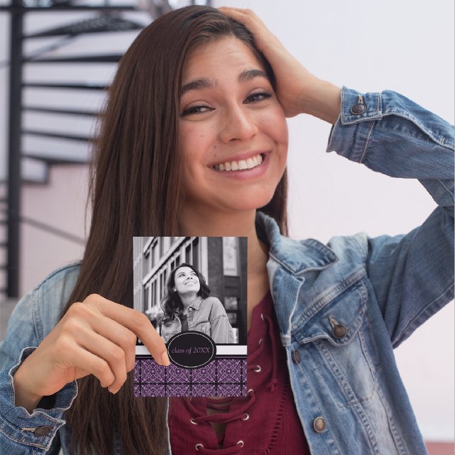 Inbjudan till studentfest [Lila] (Skapare uppladdad)