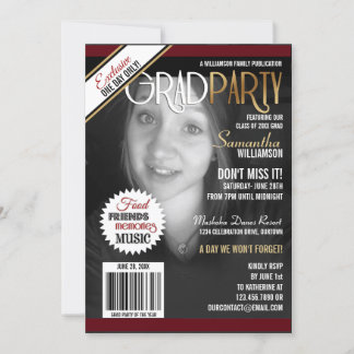 Inbjudan till studentfest Magazine Cover