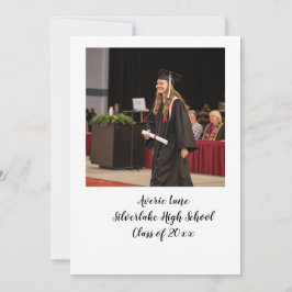 Inbjudan till studentfest med Arch Photo