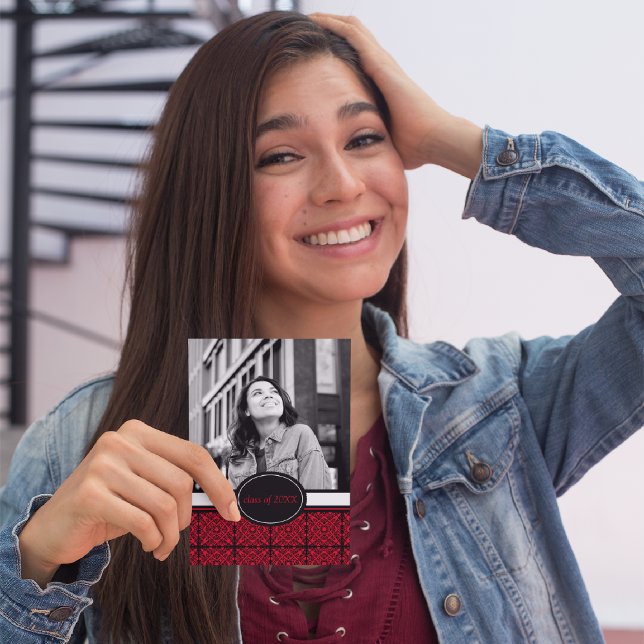 Inbjudan till studentfest [röd] (Skapare uppladdad)