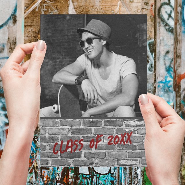 Inbjudan till studentfest [röd] (Skapare uppladdad)