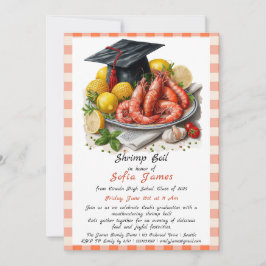 Inbjudan till studentfest Shrimp Boil