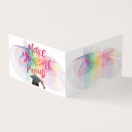 Inbjudan till studentfest visitkort