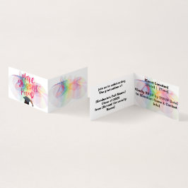 Inbjudan till studentfest visitkort