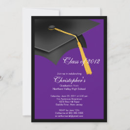 Inbjudan till Studentfesten Black Grad Cap