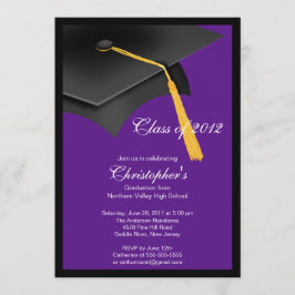 Inbjudan till Studentfesten Black Grad Cap