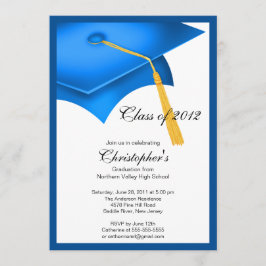 Inbjudan till Studentfesten Blue Grad Cap