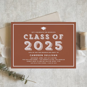 Inbjudan till Studentfesten Blue Retro Typography