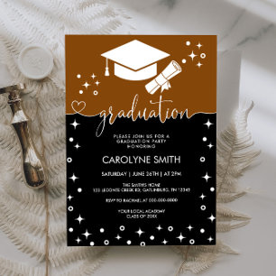 Inbjudan till Studentfesten chic Calligraphy