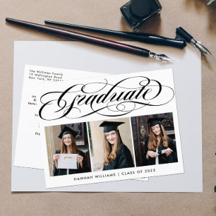 Inbjudan till Studentfesten elegant Photo Collage