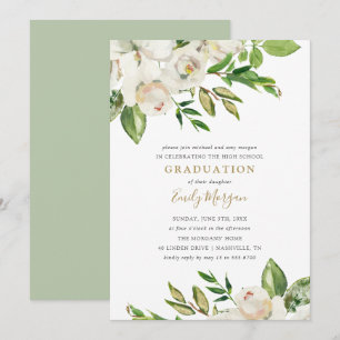 Inbjudan till Studentfesten Gilded Blooms