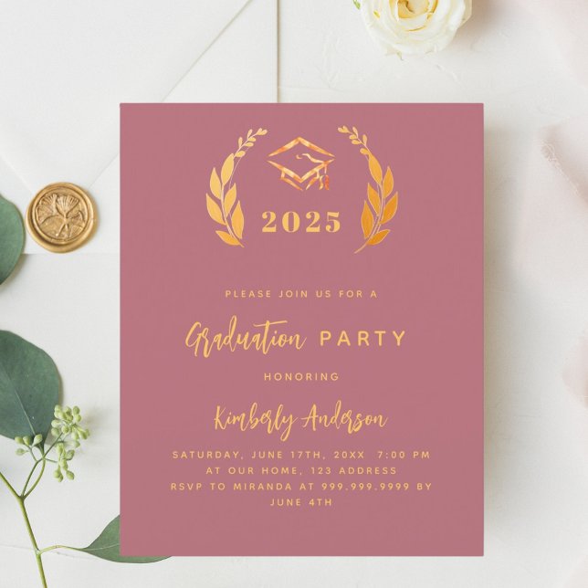Inbjudan till Studentfesten ro guld 2025 (Skapare uppladdad)