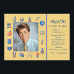 Inbjudan till Studentfesten Science Ram<br><div class="desc">Fira en vetenskapsmans studenten med den här stiliga labbinbjudan. (FP) Kortet är enkelt att anpassa med din ordalydelse, ditt teckensnitt, färg, pappra formalternativ och val av sex pappra typer. Vita kuvert medföljer. Vill du veta hur du utformar och beställer onlinen? Oroa dig inte. Ordna 1 kort som ett prov för...</div>