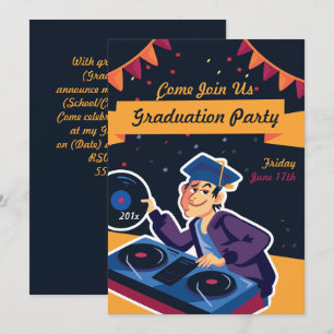 Inbjudan till Studentfesten Student DJ