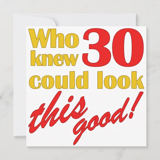 Inbjudan till Superskoj 30års födelsedag-partiet (Framsida)