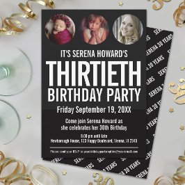 Inbjudan till svartvita fotocirklar i 30års födels