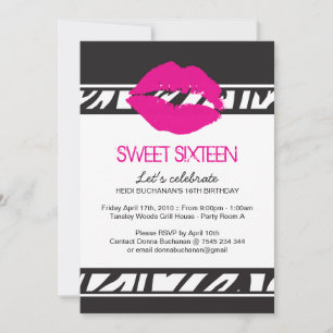 Inbjudan till Sweet sixteen