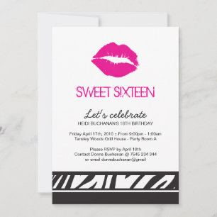 Inbjudan till Sweet sixteen