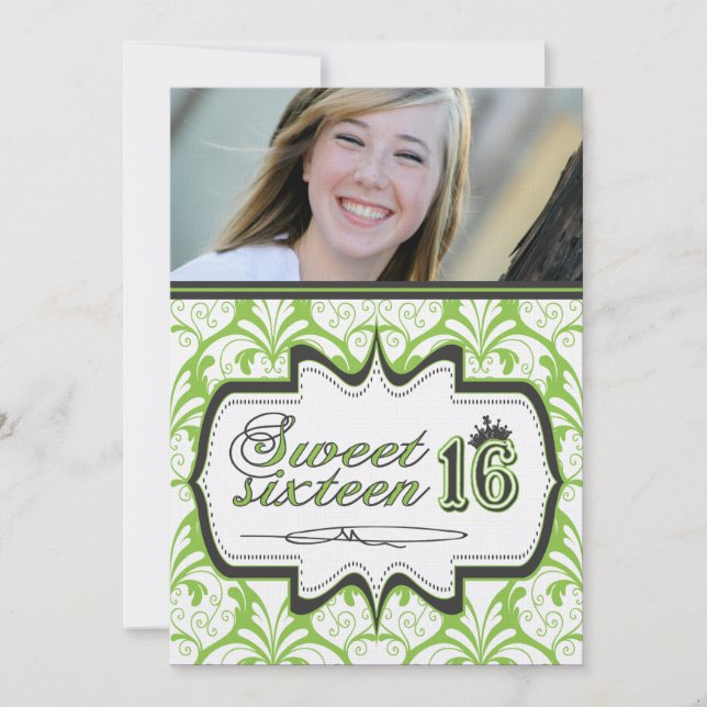 Inbjudan till sweet sixteen - Anpassade (Framsida)