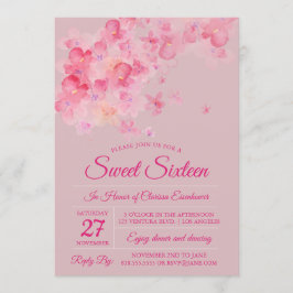 Inbjudan till Sweet sixteen av Blommarna för vatte
