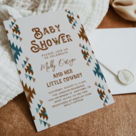 Inbjudan till sydvästra babyskor | Cowboy Baby