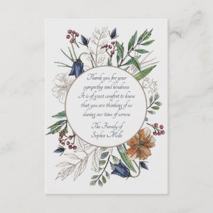 Inbjudan till sympati med Fält-blommor