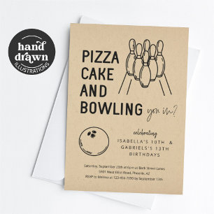 Inbjudan till Syskon Bowling-partiet