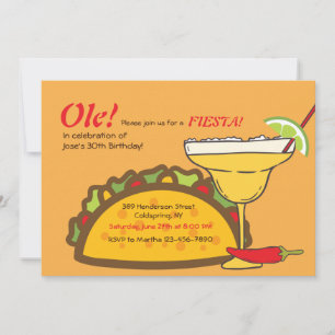 Inbjudan till Tacos och Margaritas