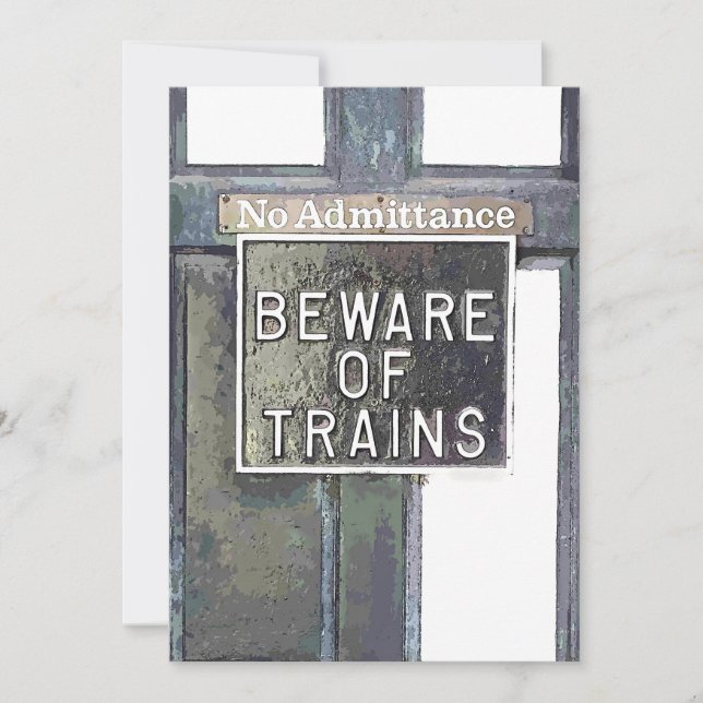 Inbjudan till tåg STATION (Framsida)