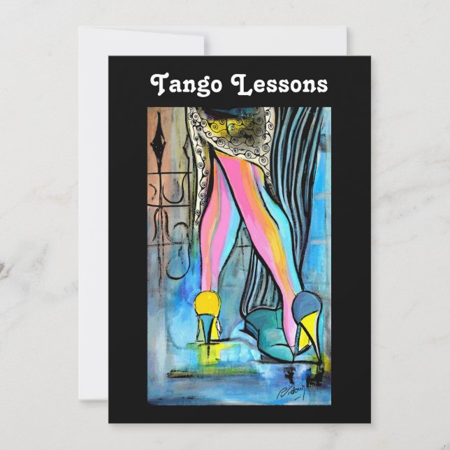 Inbjudan till Tango Lessons (Framsida)