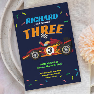 Inbjudan till tävla Barn Tävling-biltema för födel