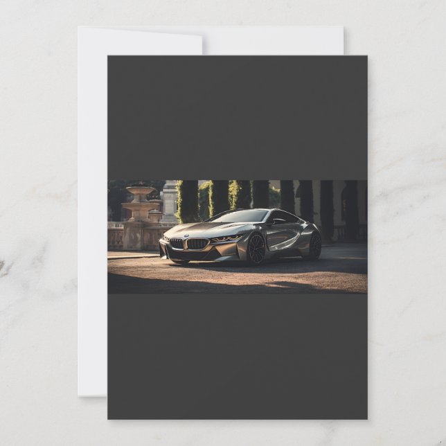 Inbjudan till Tävling-bil i Aluminium Futuristiska (Framsida)