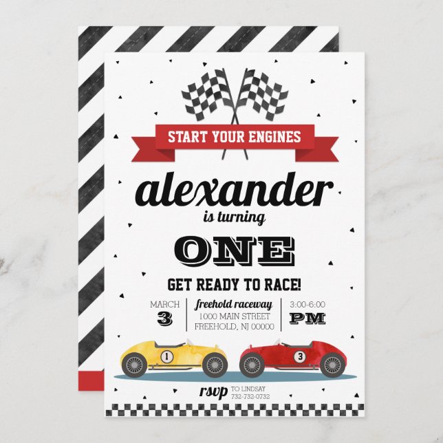 Inbjudan till tävling-bilbarnsdag (Fram/baksida)